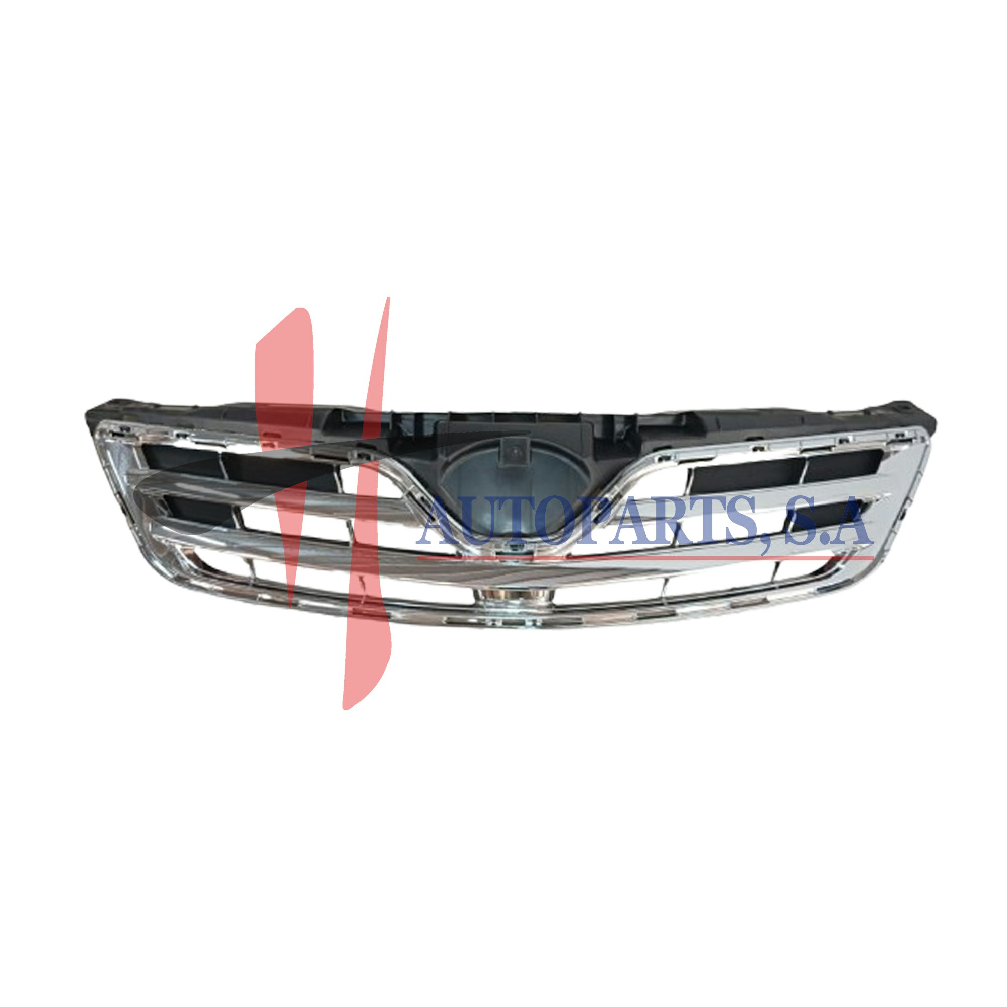 PERSIANA DELANTERA TOYOTA COROLLA 2011-2013 CROMO