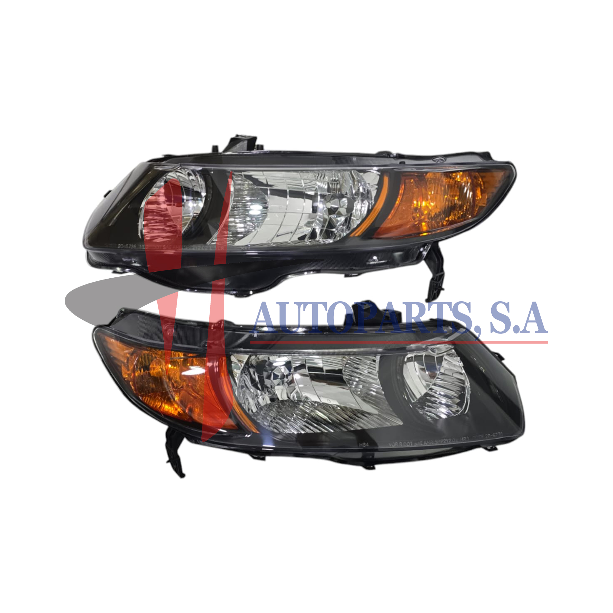 FOCO DELANTERO HONDA CIVIC COUPE 2006-2008 LH